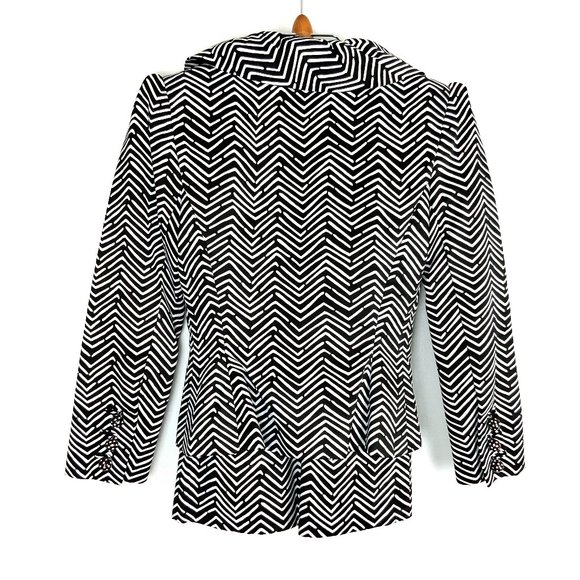 Vintage Monteverdi Couture Genova Luxury Silk Black & White Suit Sz 4 -2 - Picture 6 of 16